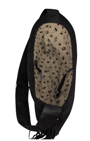 Cuddle Dog Carrier with Summer Liner in Black with Fawn Summer Liner